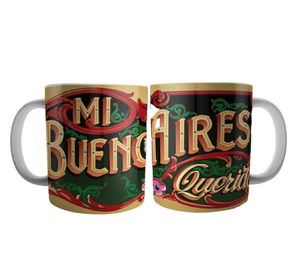 Taza Mi Buenos Aires Querido Coffee Mug Tea Cup Buenos Aires Design - Ceramic Cup Printed On Both Sides