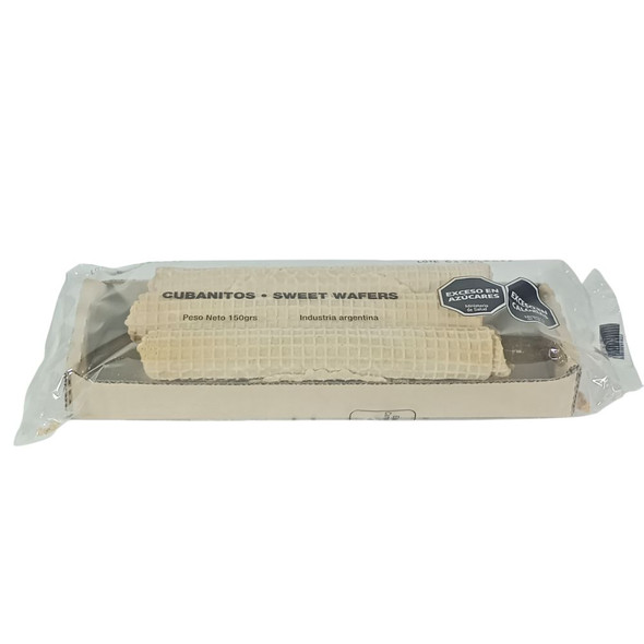La Amistad Cubanitos Largos Obleas Para Rellenar Classic Barquillos Wafer Cookies Ideal with Dulce de Leche Filling, 120 g / 4.23 oz (6 units)