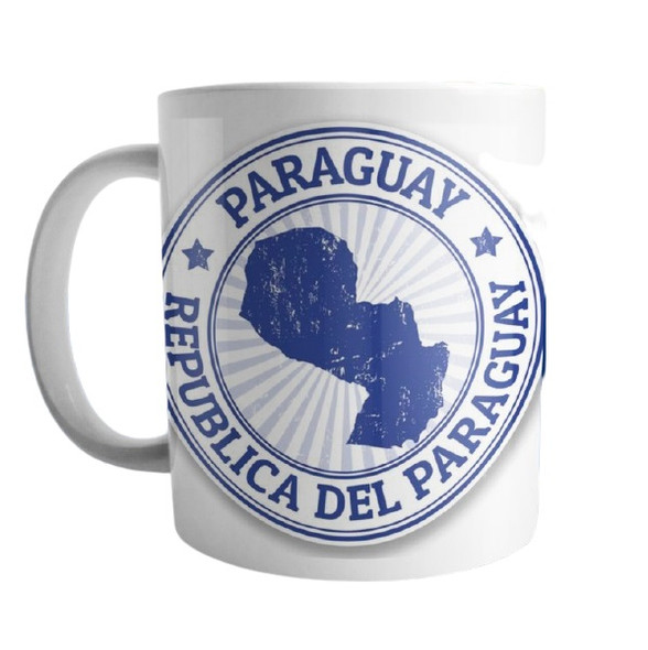 Taza Mapa Paraguay Coffee Mug Tea Cup Paraguay Map Design - Ceramic Cup Printed On Both Sides