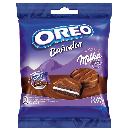 Oreo Bañadas En Chocolate Milk Chocolate Covered Oreo Wholesale Bulk Box, 119 g / 4.19 oz (box of 16 units)