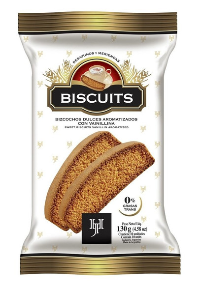 Biscuits Bizcochos Dulces Old Classic Sweet Biscuits Lemon & Vanilla Flavor Wholesale Bulk Box, 130 g / 4.58 oz ea (box of 32 units)