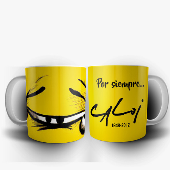 Taza Clemente Coffee Mug Tea Cup Clemente Caloi Design - Ceramic Cup Printed On Both Sides