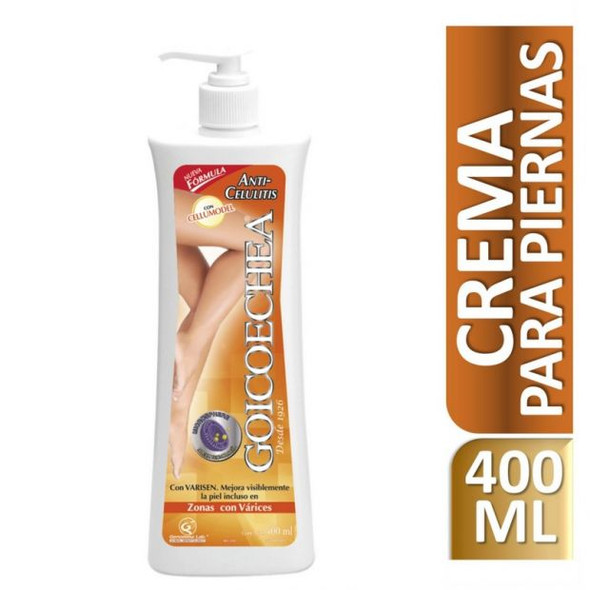 Goicoechea Anti-Celulitis Skin Firming Body Lotion Cream for Cellulite Zonas Con Várices, 400 ml / 13.5 fl oz