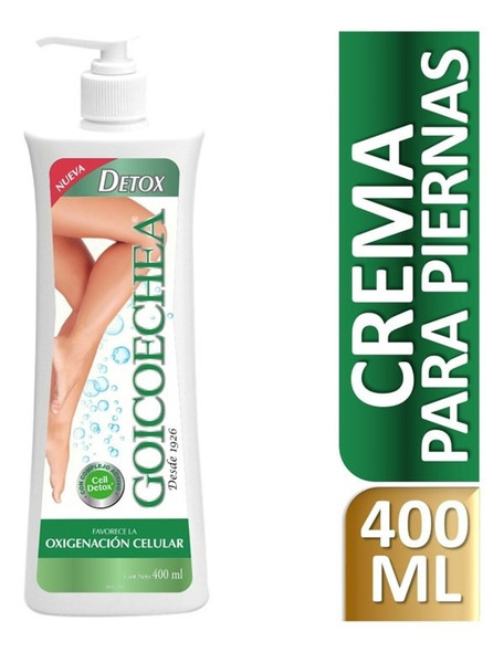 Goicoechea Detox Oxygen Treatment Lotion Cream for Legs Cold Effect Oxigenación Celular, 400 ml / 13.5 fl oz