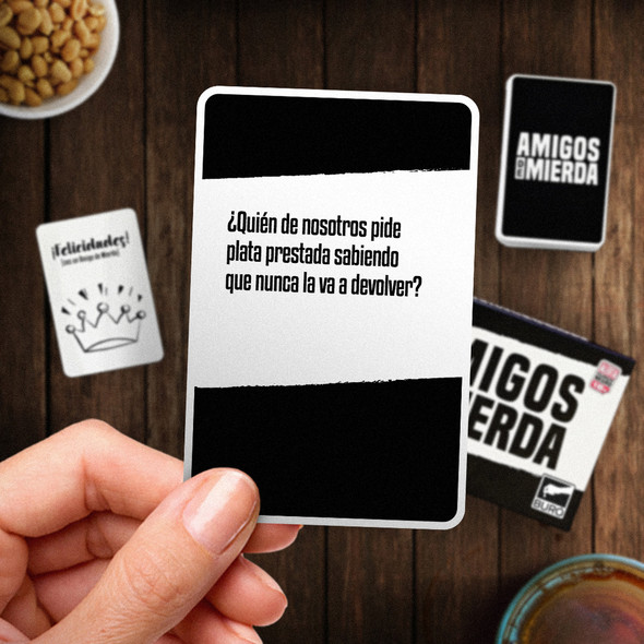 Amigos De Mierda 1 Juego de Cartas Social Humour Cards Game Ideal for Parties - Includes Cachonda Expansion (Spanish)