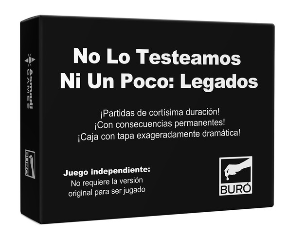 No Lo Testeamos Ni Un Poco: Legados Juego de Cartas Social Humour Cards Game Gallant Game Ideal for Parties (Includes Carta del Caos Expansion) (Spanish)