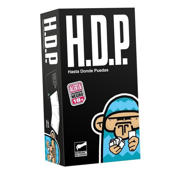 H.D.P Hasta Donde Puedas Humor Board Game with Cards Ideal for Parties Juego De Cartas Ideal Para Previas by Buró (Spanish)