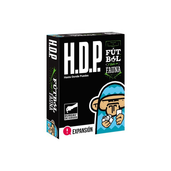 H.D.P Hasta Donde Puedas Football Expansion Humor Board Game with Cards Ideal for Parties Expansión Fútbol by Buró (Spanish)