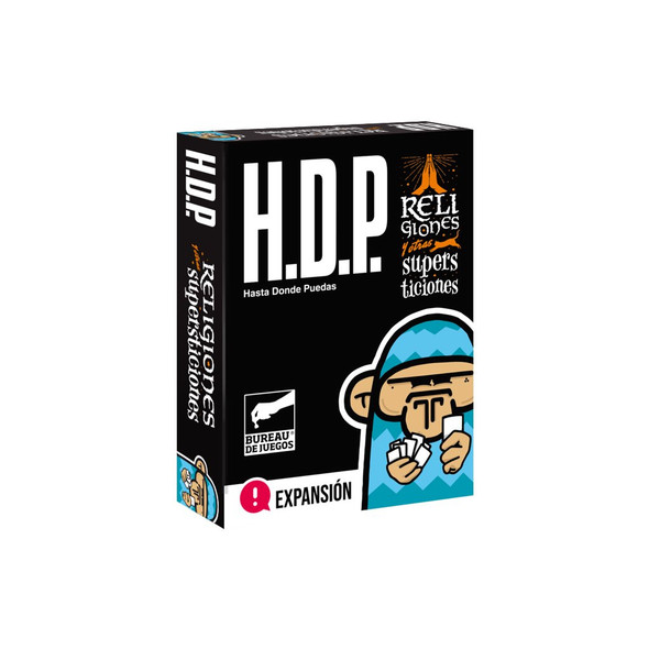 H.D.P Hasta Donde Puedas Religion Expansion Humor Board Game with Cards Ideal for Parties Expansión Religiones by Buró (Spanish)