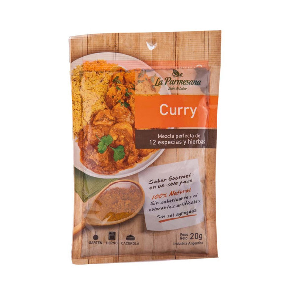 La Parmesana Curry Natural Curry Powder Masala Spice, 20 g / 0.7 oz (pack of 3)