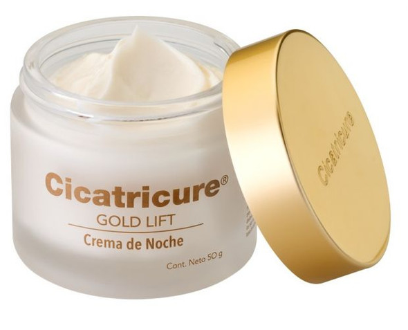 Cicatricure Gold Lift Noche Facial Night Cream Anti Gravitational Wrinkles, 50 g / 1.8 oz 