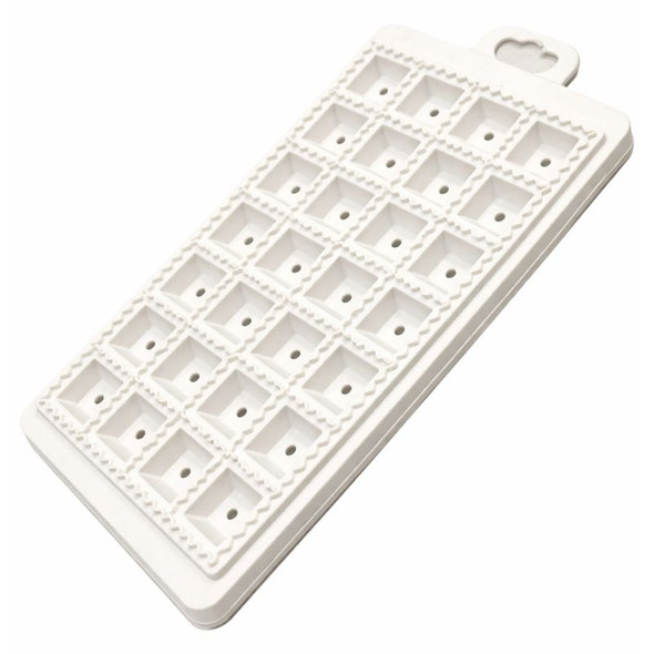 Ravioli Maker Molde Para Ravioles Manual Classic Ravioli Maker Plastic Ravioli Cutter Mold, 3 cm x 3 cm / 1.8" x 1.8" each ravioli (32 squares)