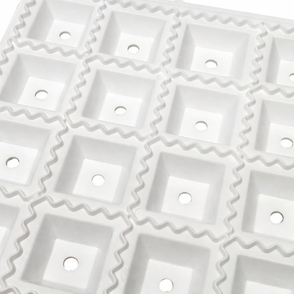 Ravioli Maker Molde Para Ravioles Manual Classic Ravioli Maker Plastic Ravioli Cutter Mold, 3 cm x 3 cm / 1.8" x 1.8" each ravioli (32 squares)