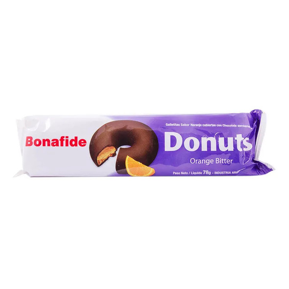 Bonafide Mini Donuts Milk Chocolate with Bitter Orange Cookie, 78 g / 2.8 oz (pack of 3)
