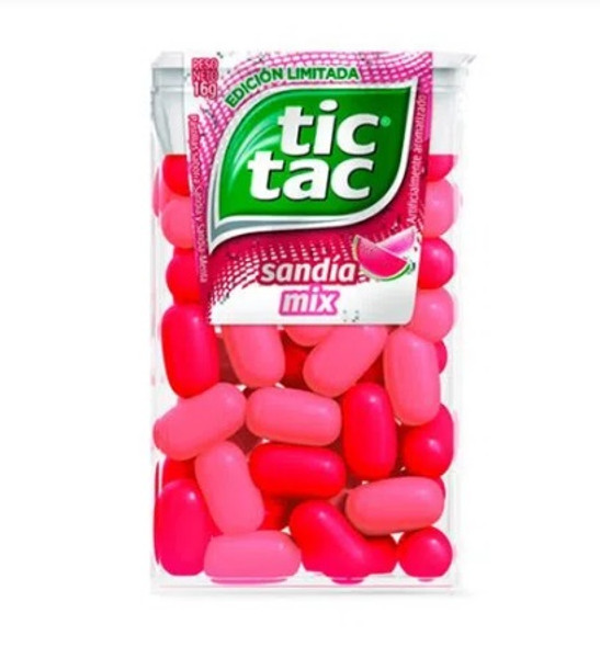 Tic Tac Pastillas Sandía Mix Fresh Breath Mints Watermelon Flavor Candies, 16 g / 0.56 oz ea (12 count)
