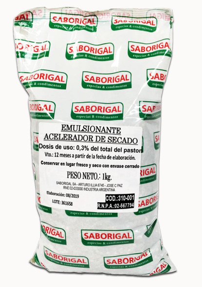 Saborigal Emulsionante Acelerador de Secado Fast Drying Emulsifier Professional Cooking, 1 kg / 2.2 lb bag 