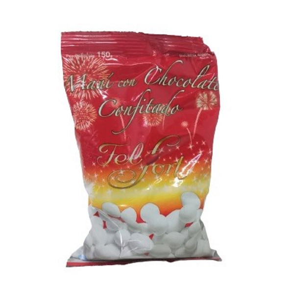 FelFort Maní Con Chocolate Confitado Candied Peanuts with Chocolate, 150 g / 5.29 oz bag