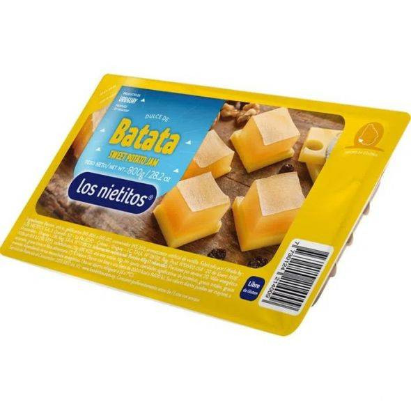 Los Nietitos Dulce de Batata Sweet Potato Jelly Jam from Uruguay, 400 g / 14.1 oz tray