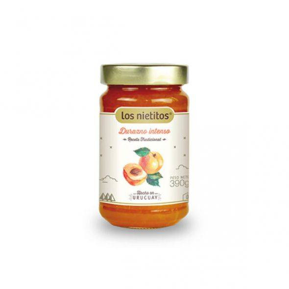 Los Nietitos Mermelada de Durazno Intensa Receta Tradicional Intense Peach Marmalade, 390 g / 13.76 oz