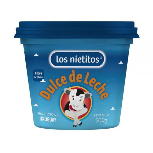 Los Nietitos Dulce de Leche Clásico Traditional Caramel from Uruguay - Gluten Free, 500 g / 1.1 lb (pack of 3)