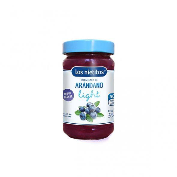Los Nietitos Mermelada de Arándano Light Blueberries Marmalade, 350 g / 12.34 oz