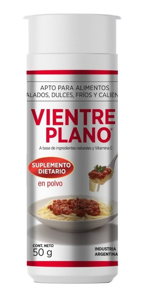 Vientre Plano Clásico Suplemento Dietario Dietary Supplement Powder with Vitamin C, 50 g / 1.8 oz