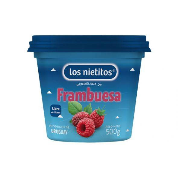  Los Nietitos Mermelada de Frambuesa Clásica Classic Red Berries Marmalade From Uruguay, 500 g / 17.6 oz