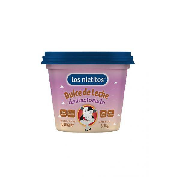 Los Nietitos Dulce de Leche Deslactosado Lactose-Free Caramel From Uruguay, 500 g / 17.6 oz