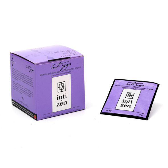 Inti Zen Inti Yoga - Infusion of Lemongrass, Rosehip and Ginger  (box of 15 tea bags)