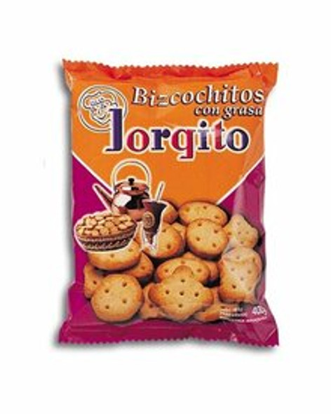 Jorgito Bizcochitos de Grasa Classic Flour Biscuits, 400 g / 14.1 oz bag
