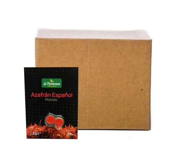 La Parmesana Azafrán Molido Saffron Powder In Capsules Wholesale Bulk Box, 0.4 g / 0.14 (box of 30 units)