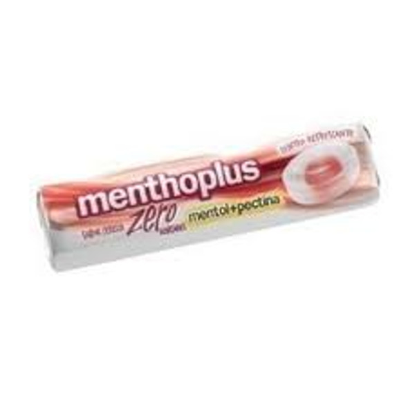 Menthoplus Zero Cereza, Cherry Lyptus Hard Candy With Menthol & Pectin, 26.64 g / 0.93 oz ea (box of 12)