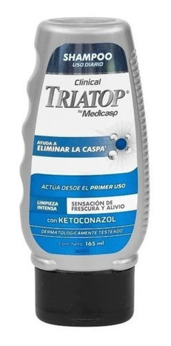 Triatop Shampoo Anti Caspa Clinical, Anti-Dandruff Shampoo with Ketoconazole, 165 ml / 5.82 fl oz