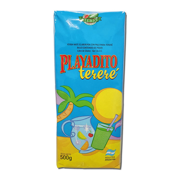 Playadito Yerba Mate for Tereré Low Powder from Colonia Liebig - New Packaging, 500 g / 1.1 lb