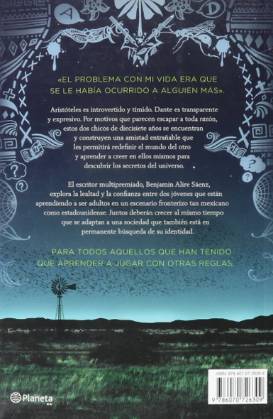 Aristóteles y Dante Descubren Los Secretos del Universo Contemporary Novel Book by Benjamin Alire Sáenz - Editorial Planeta (Spanish Edition)
