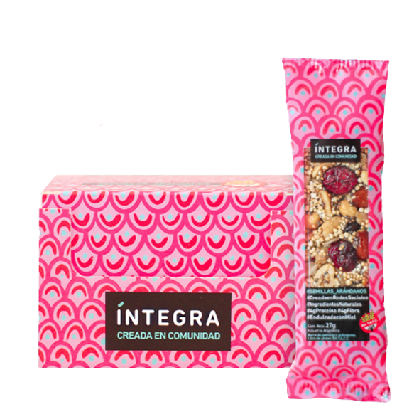 Íntegra Barritas sin TACC Nutritive Bars with Blueberry & Seeds (box of 10 bars) 