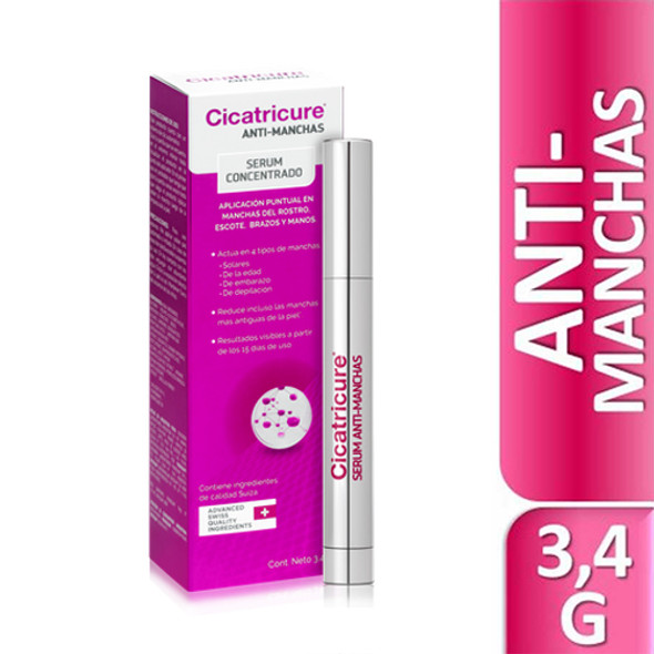 Cicatricure Anti-Manchas Serum Concentrado Age Skin Spots Tone-Up Cream, 3.4 g / 0.11 oz