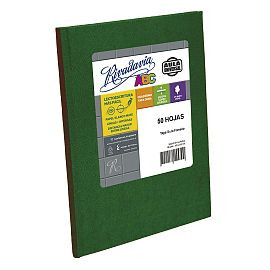 Rivadavia Cuaderno Tapa Dura Cuadriculado Verde Aula Universal Striped Blue Hard Cover Notebook with 50 Matte White Sheets, 190 mm x 235 mm / 7.48 " x 9.25"