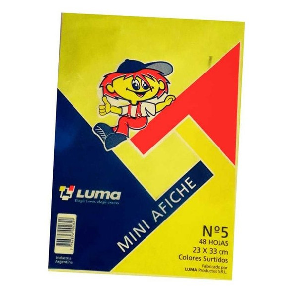 Luma Mini Afiches 48 Hojas Mini Poster N°5 48 Sheets Assorted Colors 23 x 33 cm