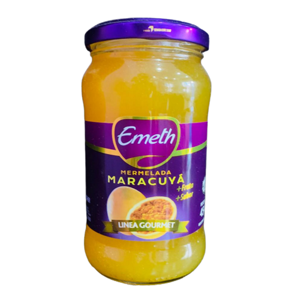 Emeth Mermelada Línea Gourmet Maracuya Jelly Jam, Gluten Free, 454 g / 16.01 oz