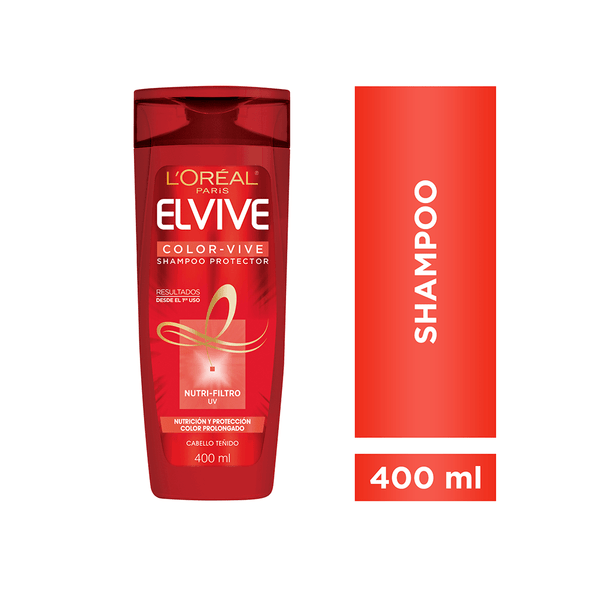 Elvive L'Oréal Shampoo Color-Vive Shampoo Special for Dyed Hair, 400 ml / 13.52 fl oz bottle