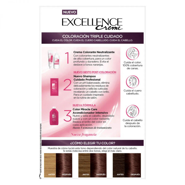 L'Oréal Paris Kit de Coloración Extra Profunda Castaño Claro Profundo Deep Coloring Kit 510 Deep Light Brown