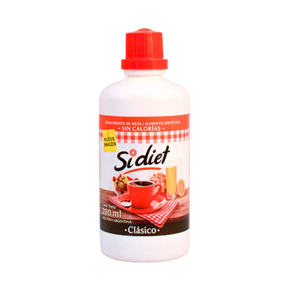 SiDiet Edulcorante Clásico Classic Sweetner Zero Calories, 200 ml / 6.7 fl oz