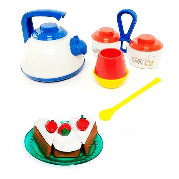 Juego De Mate Juguete Para Niños y Niñas Mate Set with Cake Toy for Children Pretend Play Set for Kids Assorted Colors (8 pc)