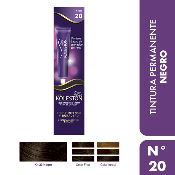 Koleston Color Intenso Duradero Negro Dye N° 20 Black