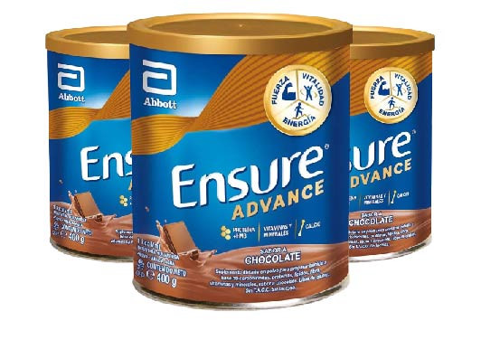Ensure Advance Chocolate x3 Supplement Powder Supports Your Nutrition & Takes Care of Your Muscles, 400 g / 14.10 oz (pack of 3 cans)