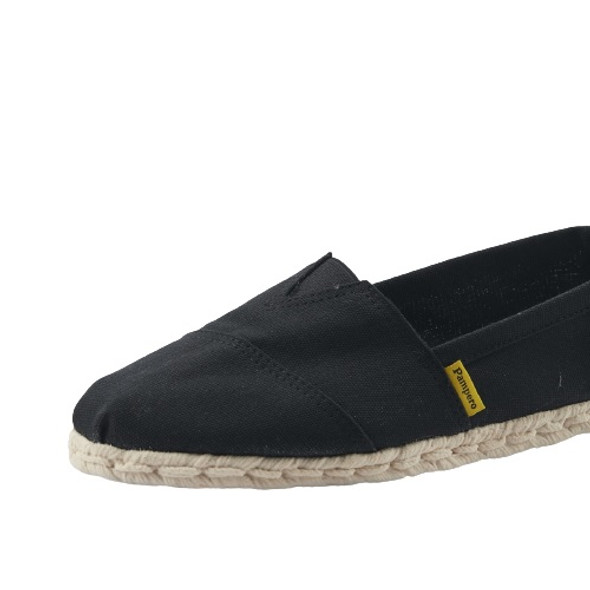 Pampero Alpargatas Reforzadas Negras Premium Reinforced Flat Shoe Traditional Argentinian Shoe (Black)