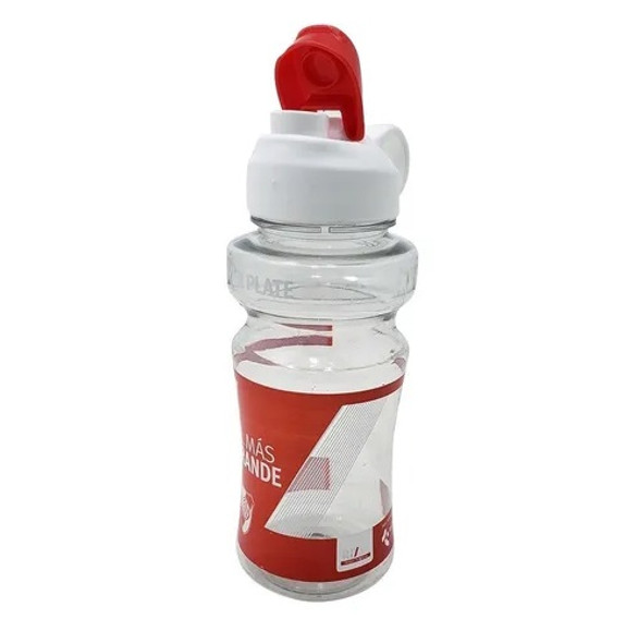 Botella Deportiva Transparente River Plate Plastic Bottle Sport Water Bottle BPA-Free, 650 ml / 22 fl oz cap