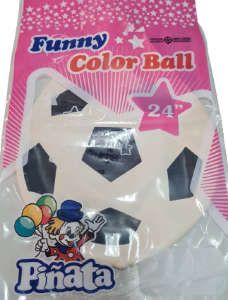 Funny Piñata Globo White Latex Balloon Simil Ball 24''