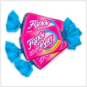 Caramelos Flynn Paff Tutti Frutti Flavored Soft Candy, 128 g / 4.5 oz Bag